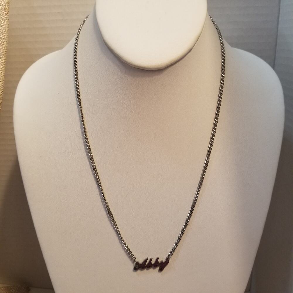 Stainless steel Abby pendant twenty inch with one inch extension